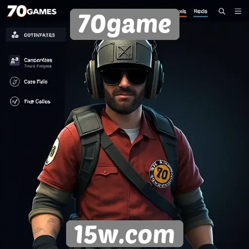 Funcionalidades de personalização de perfil no 70game